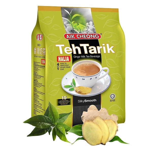 Trà sữa vị gừng Aik Cheong Teh Tarik Halia 4 in 1 - 600g (15 Gói x 40g)