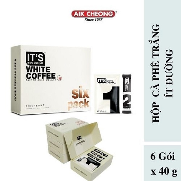 Hộp cà phê White Coffee Salted Gula Melaka 246g (6 Gói x 40g)