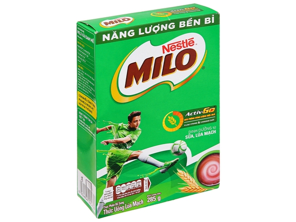 Bột thức uống lúa mạch Milo Active Go hộp 285g