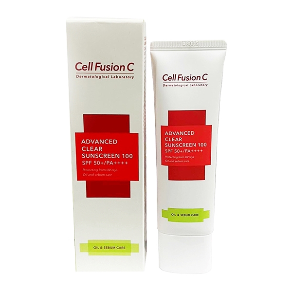 [HCM] Kem chống nắng kiềm dầu Cell Fusion C Advanced Clear Sunscreen 100  SPF 50/PA+++ 35g