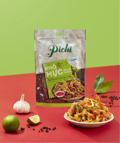 Khô mực xé lá chanh Pichi 50g