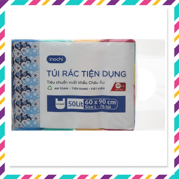 Lô túi rác màu tiện dụng Soji 4 x 50L