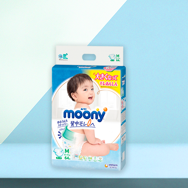 Tã/Bỉm dán Moony M64
