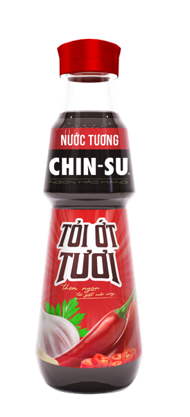 [THÙNG 24 CHAI] Chin-su Nước Tương Tỏi Ớt Chai 330ml