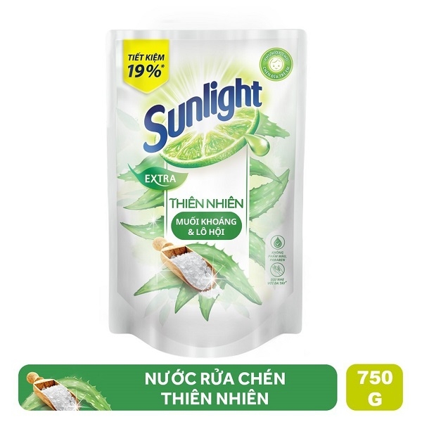 Nước rửa chén Sunlight thiên nhiên - Túi 750g