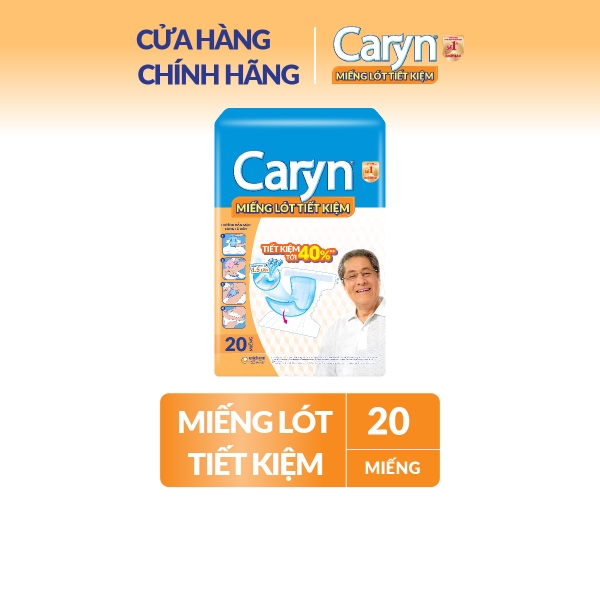 Caryn Miếng lót tiết kiệm 20 miếng (dùng kèm tã dán) cho người già và phụ nữ sau sinh