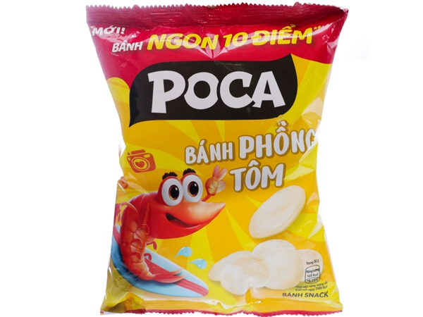 Snack Poca Phồng Tôm Gói 60g