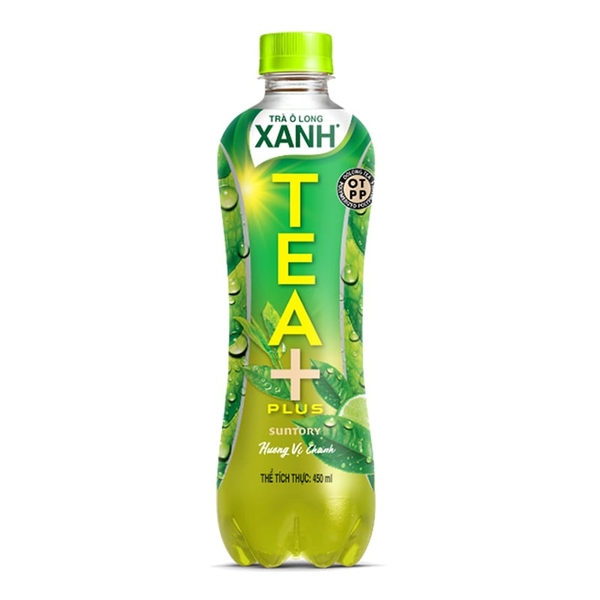 Trà Ô Long Xanh Tea+ (Plus) chai 450ml