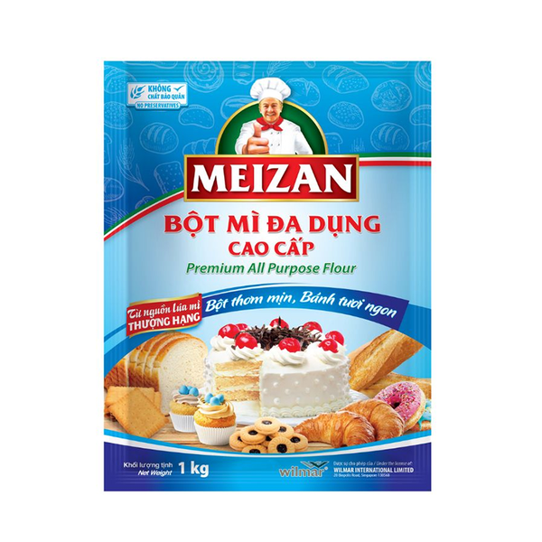 Bột mì đa dụng cao cấp Meizan - Gói 1kg