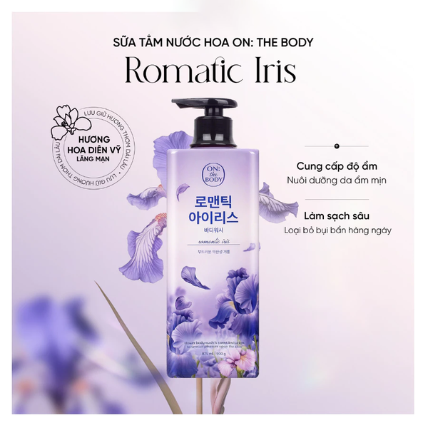 Sữa Tắm ON: THE BODY Flower Iris Body Wash 900g
