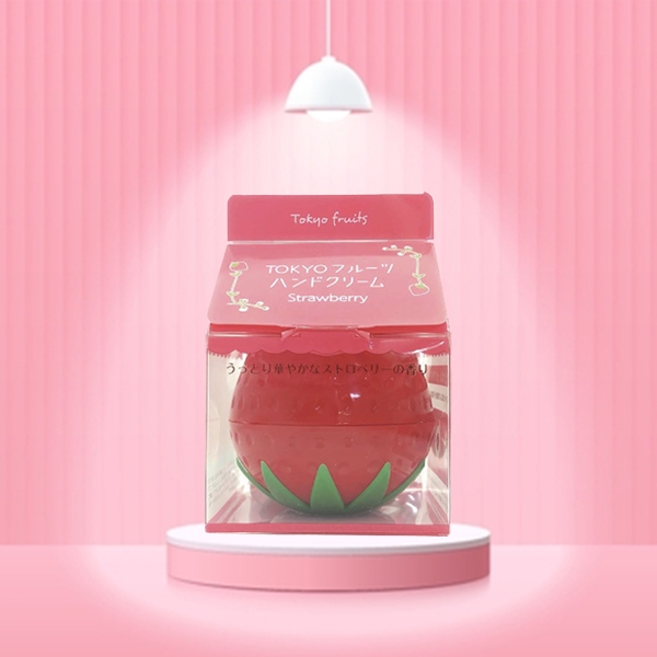 Kem dưỡng da tay hương dâu Tokyo Fruits Handcream Strawberry 30g