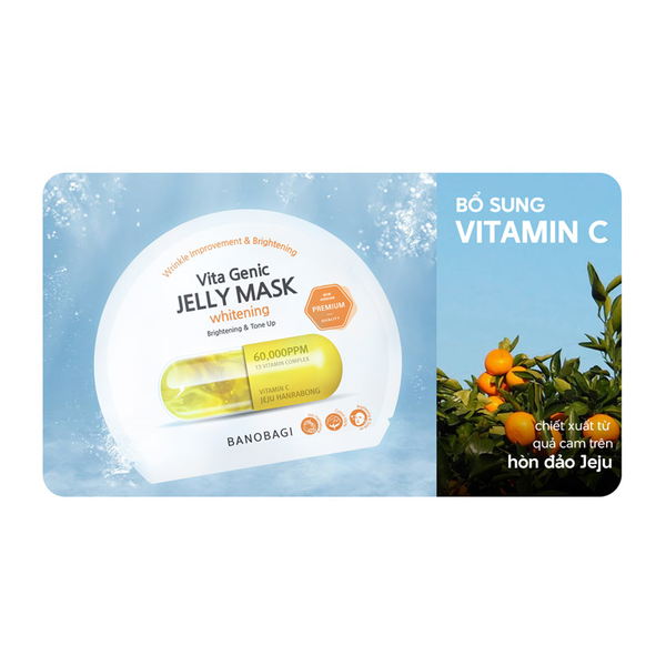 Mặt nạ BANOBAGI Vita Genic Jelly Mask Whitening miếng 30g