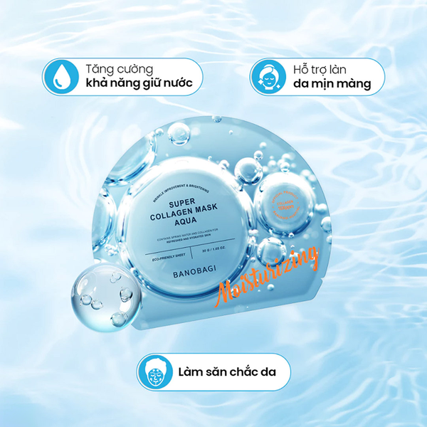 Mặt nạ BANOBAGI Super Collagen Mask Aqua miếng 30g