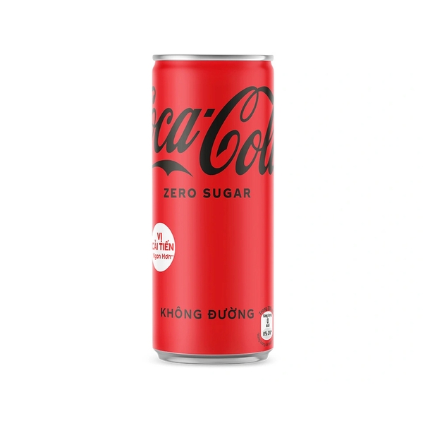[KHAY 24 LON] Coca-Cola Nước Ngọt Zero Sugar Không Đường Lon 320ml