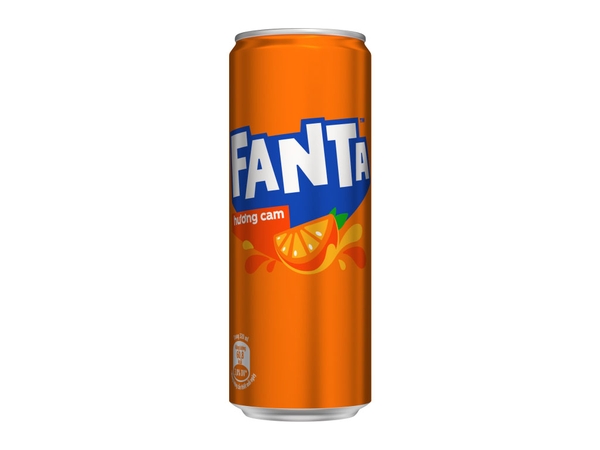 [THÙNG 24 LON] Fanta Nước Ngọt Vị Cam Lon 330ml