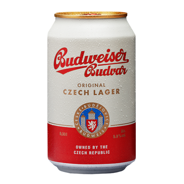 Bia lon vàng Séc Budweiser Budvar