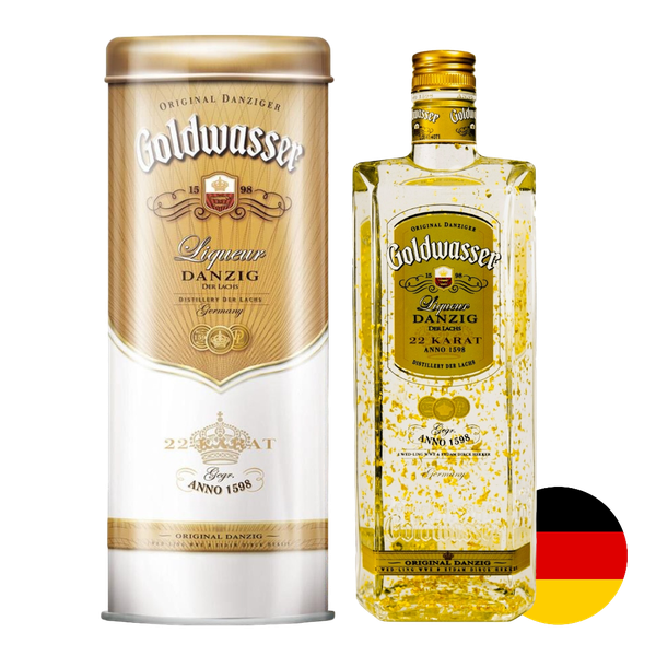 Goldwasser Original Danziger 22 Karat - Hộp thiếc