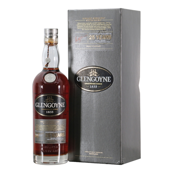 Rượu whisky đơn Scotland Glengoyne Natural Colour From Time and Oak Casks Alone 25 năm