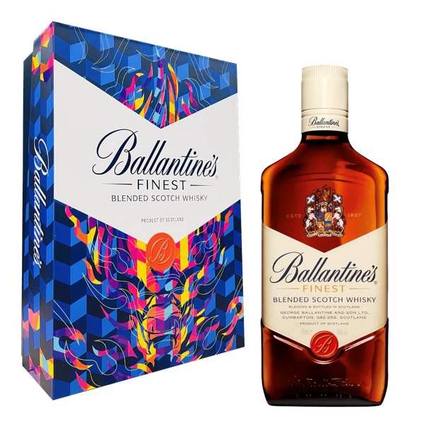 Hộp quà tặng rượu whisky pha trộn Scotland Ballantine's Finest F24 / K32C