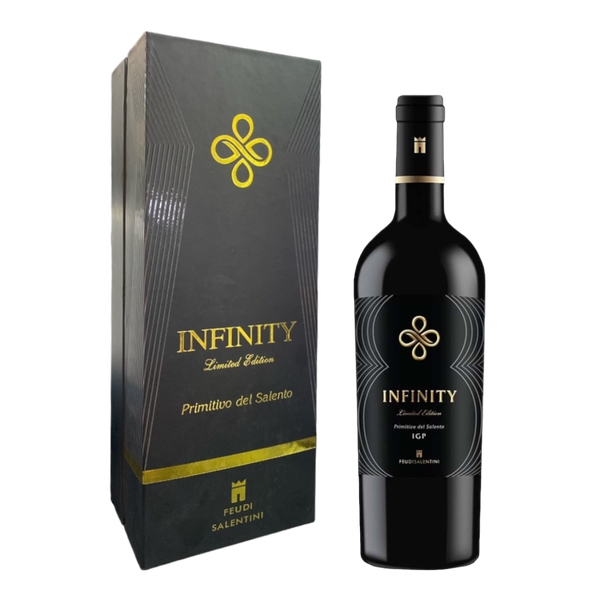 Rượu vang đỏ Ý Infinity Limited Edition Primitivo Del Salento hộp quà tặng FXX