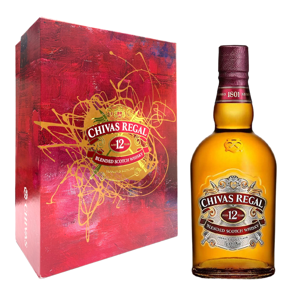 Rượu whisky pha trộn Scotland Chivas Regal 12 năm - hộp quà tặng F21 / K32B