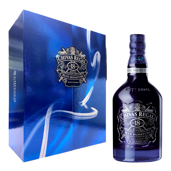 Rượu whisky pha trộn Scotland Chivas Regal 18 năm Blue Signature hộp quà tặng - F20 / K30A
