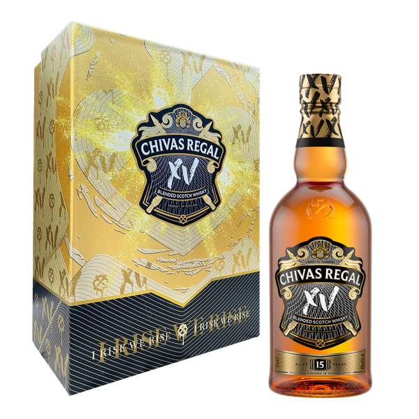 Rượu whisky pha trộn Scotland Chivas Regal XV 15 năm hộp quà tặng F24 / K32A