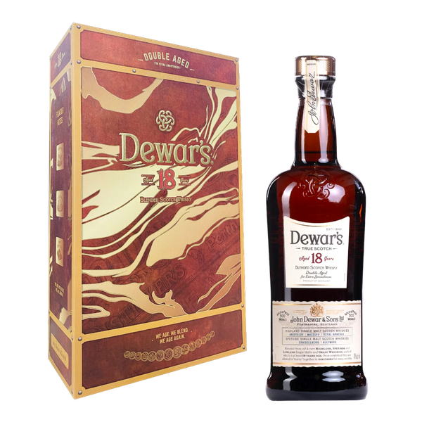 Rượu whisky pha trộn Scotland Dewar's 18 năm hộp quà tặng F23 / K30B