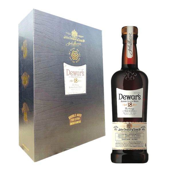 Rượu whisky pha trộn Scotland Dewar's 18 năm hộp quà tặng FXX / K30B