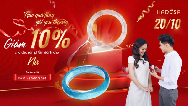 Trao quà tặng - Gửi yêu thương: Giảm ngay 10% chào mừng ngày Phụ nữ Việt Nam 20/10/2024