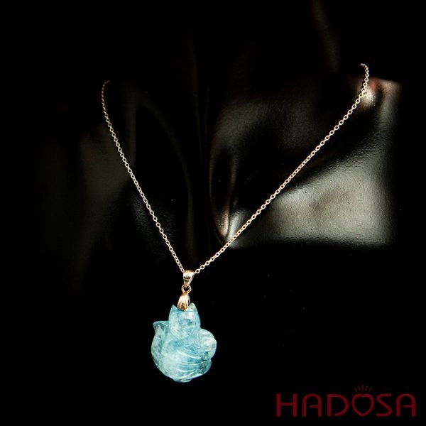 Dây Chuyền Đá Aquamarine HADOSA Sự Bình Yên Và May Mắn