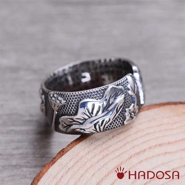 Phong cách hơn khi sở hữu nhẫn bạc nam handmade Hadosa