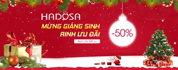 Ưu đãi "Đón Giáng Sinh - Rinh Ưu Đãi" cùng HADOSA