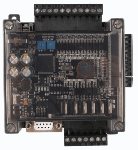 FX3U-14MT-6AD-2DA (Có vỏ +  đồng hồ + 485)
