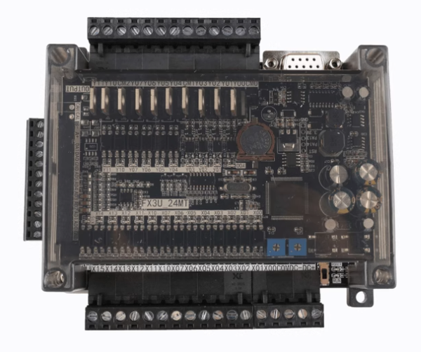 FX3U-24MT-6AD-2DA (Có vỏ +  đồng hồ + 485)
