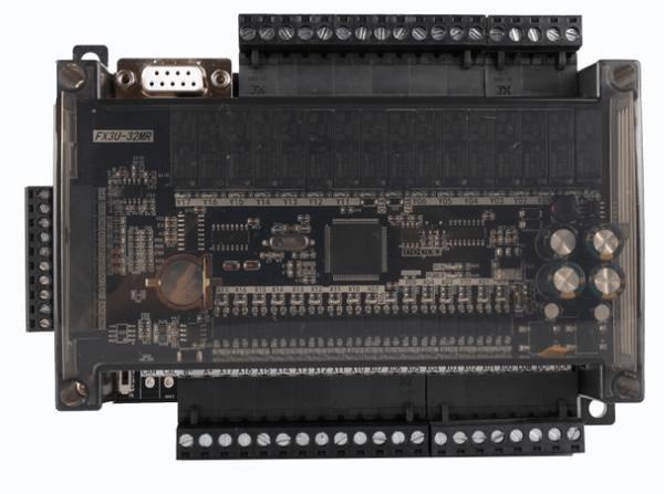FX3U-32MR-6AD-2DA (Có vỏ +  đồng hồ)