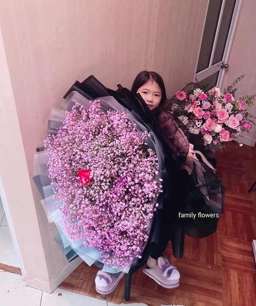 bó hoa babi khổng lồ tặng NGƯỜI YÊU - hoa tươi hà nội