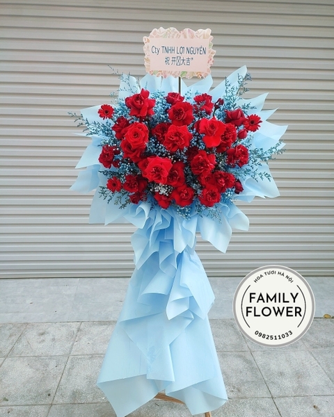 CÂY HOA HỒNG ĐỎ NHẬP CHÚC MỪNG KHAI TRƯƠNG ĐẸP TẠI CẦU GIẤY -HÀ NỘI