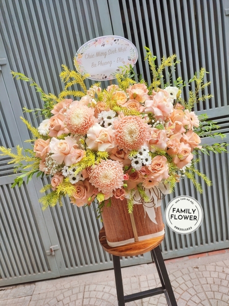 LẴNG HOA CHÚC MỪNG SINH NHẬT MẸ YÊU , HOA SINH NHẬT HÀ NỘI