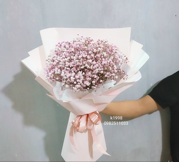 BÓ HOA BABY hồng nhỏ xinh xinh  TẶNG NGƯỜI YÊU - HOA BABY HÀ NỘI