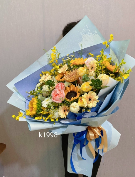 BÓ HOA HƯỚNG DƯƠNG CHÚC MỪNG SINH NHẬT BỐ , ANH TRAI , EM TRAI . ĐIỆN HOA HÀ NỘI