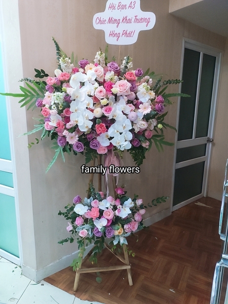 CÂY HOA KHAI TRƯƠNG 2 CÀNH LAN HỒ ĐIỆP RỰC RỠ , HOA CHÚC MỪNG KHAI TRƯƠNG Ở CẦU GIẤY - HÀ NỘI