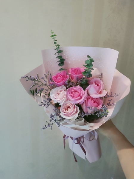 bó hoa hồng nhỏ nhỏ xinh xinh - family flower- hoa tươi hà nội
