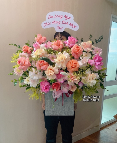 CHÚC MỪNG SINH NHẬT CHỊ YÊU DẤU . HOA SINH NHẬT HÀ NỘI . HOA TƯƠI CẦU GIẤY