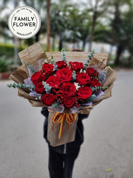 Hoa hồng đỏ tặng người yêu bạn gái nhân dịp sinh nhật 8-3