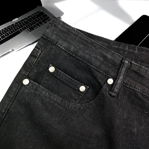 Quần Jean Dài Big Size Nam Có Co Giãn (80-130kg) - Đen -