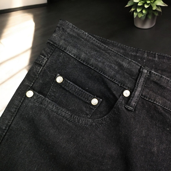 Quần Jean Dài Big Size Nam Có Co Giãn (80-130kg) - Đen -