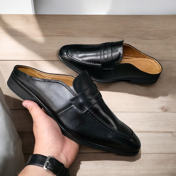 Giày Tây Sục Nam Big Size - Da Thật