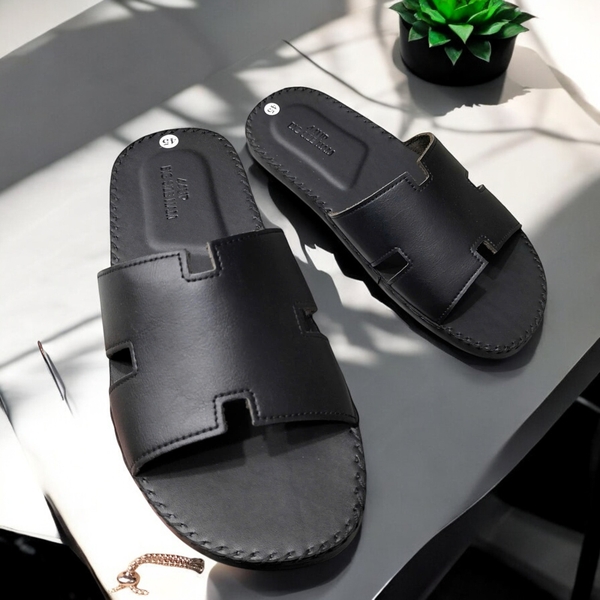 Dép Da Quai Ngang Big Size Nam