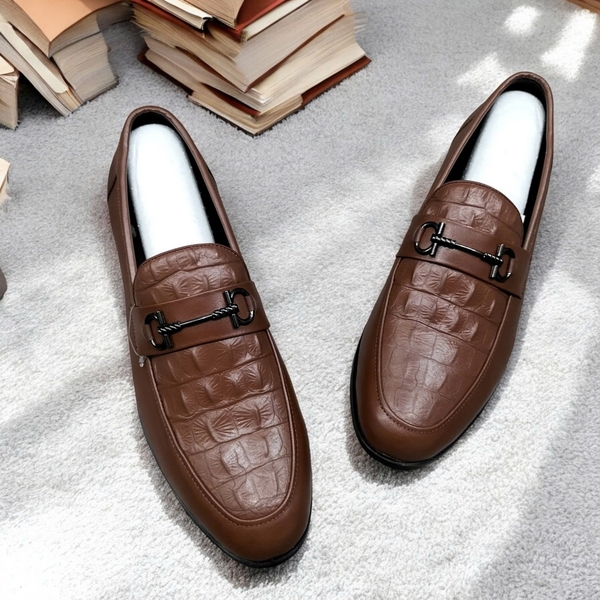 Giày Tây Xỏ Nam Big Size - Da Thật 